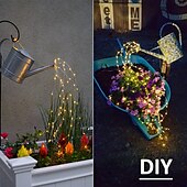 abordables Guirlandes lumineuses à brancher-Guirlande lumineuse élégante pour réception de mariage, fête, cascade, guirlande lumineuse à LED, 2 m, 200 LED, vignes, fil de cuivre, décoration d&#039;arbre de Noël, mariage, fête