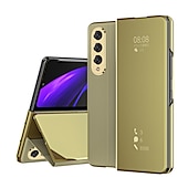 preiswerte Samsung-Handyhülle-Handy Hülle Handyhüllen Für Samsung Galaxy Z-Falte 6 Z Fold 5 Z Fold 4 Z Fold 3 Klappetui Shutzrahmen Magnetisch Ganzkörperschutz Einfarbig PC Metall