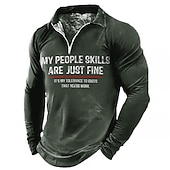 Men's Long Sleeve Graphic Tee - Funny 'My People Skills Are Fine, My Tolerance to Idiots That Needs Work' 11