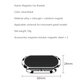 お買い得  車載ホルダー-ダッシュボード電話ホルダー 磁気タイプ 調整可 360度回転 電話ホルダー のために 車載 と互換性があります すべての携帯電話 携帯電話アクセサリー