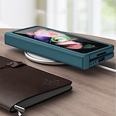 Недорогие Чехлы для Samsung-Чехол для телефона для Samsung Galaxy Z Fold 5 Z Fold 4 Z Fold 3 Z Fold 2 Flip защитная рамка Flip полный чехол защитный однотонный ПК