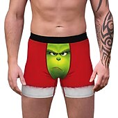 cheap Christmas Pajamas-Christmas Gift Boxer Briefs Underwear Men&#039;s Christmas Carnival Masquerade Christmas Eve Christmas Adults Party Christmas
