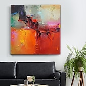 billiga Abstrakta målningar-handgjord oljemålning canvas väggkonst dekoration modern abstrakt för heminredning rullad ramlös osträckt målning