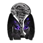 economico felpa con cappuccio da uomo-Per uomo Teschi Stampe astratte Felpa con cappuccio Felpe Felpa Felpa con cappuccio Manica lunga Felpa con cappuccio Con cappuccio Originale Stampa 3D Giornaliero Sport Nero Rosso Cerniera Stampa