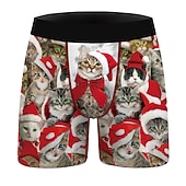 cheap Christmas Pajamas-Christmas Gift Boxer Briefs Underwear Men&#039;s Christmas Carnival Masquerade Christmas Eve Christmas Adults Party Christmas