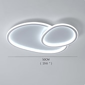 お買い得  フラッシュマウント＆セミフラッシュマウント-led シーリング ライト幾何学的形状フラッシュ マウント ライト金属天井装飾照明器具、50 cm led シーリング ライト サークル ラウンド デザイン、家庭用 led 照明器具&amp;amp; オフィス 110-240v