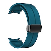 cheap Samsung Watch Bands-Watch Band for Samsung Galaxy Watch 7/6/5/4  40/44mm, Watch 5 Pro 45mm, Watch 6 Classic 43/47mm, Watch 4 Classic 42/46mm Silicone Replacement  Strap Magnetic Clasp Waterproof Adjustable Sport Band