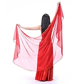 abordables Accessoires de danse-Accessoires de danse du ventre voile écharpe à main performance femme écharpe en mousseline de soie accessoires de pratique multicolores