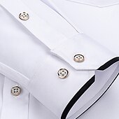 preiswerte Button-Down-Hemden für Herren-Herren Oberhemd Hemd Bügelfreies Hemd Kragenhemd Stretch Grafik-Drucke Hochzeit Outdoor Meeresblau Schwarz Weiß Wein Langarm Umlegekragen Frühling Herbst Bekleidung