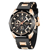 cheap Quartz Watches-LIGE Mens Watch Quartz Watches for Men Steel Band Men&#039;s Analog Quartz Multifunctional Sports Wristwatch Men Date Business Casual Waterproof Quartz Watch