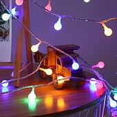 billiga Batteristrängljus-mini globe string lights batteridriven med fjärrkontroll inomhus sovrum 50/100 led färgglada blinkande ljus med fjärrstyrda led string lights för sovrumsfest uteplats jul vardagsrum kontor