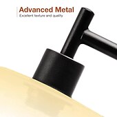 cheap Table&amp;Floor Lamp-LED Floor Lamp with Suspended Frosted Glass Lampshade and Unique Intelligent or Dual Color LED Bulb Suitable for High Pole Lamp in Bedroom Living Room and Office AC220V AC110V