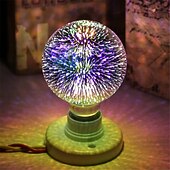levne LED žárovky kulaté-vánoční 3d ohňostroj žárovky dekorace led žárovka e27 5w 85-265v vintage retro edison žárovka hvězda ohňostroj lampa dovolená noční světlo novinka vánoce