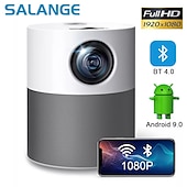 levne Projektory-salange mini projektor full hd 1080p p40 led projektor 4k video bluetooth projektor 5000 lumenů android projektory chytré domácí kino