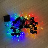 billiga Solsträngsljus-globe solar string light led g50 glödlampa ip65 vattentät utomhus krans trädgårdslampa lämplig för hem inomhus trädgård semesterbelysning