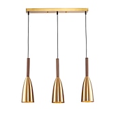economico Luci a sospensione-lampada a sospensione a led finitura oro lampada a sospensione regolabile a 3 luci da 50 cm per sala da pranzo con isola cucina (lampadina inclusa)