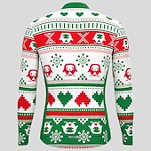 billiga Tröjor för män-herrcykeltröja långärmad cykeltröja med 3 bakfickor ful jul rolig jul mountainbike mtb landsvägscykel cykling andas snabbtorkande fukttransporterande reflexremsor svart