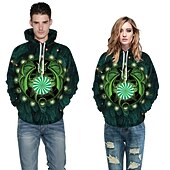 abordables Sudaderas y sudaderas con capucha divertidas-Dinosaurio Suéter de navidad Sudadera Pullover Sudadera con capucha navideña divertida Impresión 3D Hombre Mujer Navidad Carnaval Mascarada Nochebuena Navidad Adultos Fiesta Navidad Cima