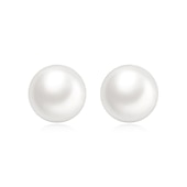 abordables Boucles D&#039;oreilles-Femme Blanc Perle d&#039;eau douce Boucles d&#039;oreille Clou Bijoux Fins Classique Précieux à la mode simple S925 argent sterling Des boucles d&#039;oreilles Bijoux Blanche Pour Mariage Fiançailles 1 paire