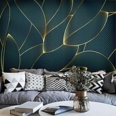 voordelige Behang-cool wallpapers 3d abstracte muurschildering behang muurschildering muurstickers bladeren abstracte schets foto geschikt voor hotel woonkamer slaapkamer art deco