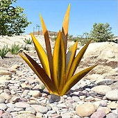 cheap Garden Sculptures&amp;Statues-Tequila Rustic Sculpture, DIY Metal Agave Plant,Rustic Hand Painted Metal Agave,Garden Yard Art Decoration Statue Home Decor for Yard Stakes,Garden Figurines,Outdoor Patio