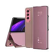 preiswerte Samsung-Handyhülle-Handy Hülle Handyhüllen Für Samsung Galaxy Z-Falte 6 Z Fold 5 Z Fold 4 Z Fold 3 Klappetui Shutzrahmen Magnetisch Ganzkörperschutz Einfarbig PC Metall
