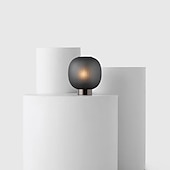 cheap Table&amp;Floor Lamp-The Bloom Table lamps Mini Glass Black White Desk Lamp