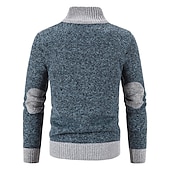 economico Maglioni Cardigan da uomo-Per uomo Cardigan Maglione Maglione da abito Maglione in pile A coste Maglia Corto Lavorato a maglia Color Block Regina Anna Top caldi Contemporaneo moderno Da tutti i giorni Per uscire Abbigliamento