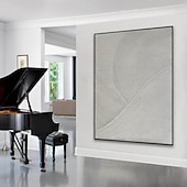 MERITXELL - Peinture à L'huile Décorative Faite à La Main Cadre Noir 80x100cm Decowood 94374650