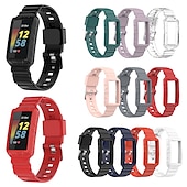 abordables Correas de reloj Fitbit-Correa de Smartwatch Compatible con Fitbit Charge 4 / Charge 3 / Charge 3 SE Charge 5 Silicona Reloj inteligente Correa Impermeable Ajustable Transpirable Correa Deportiva Reemplazo Pulsera