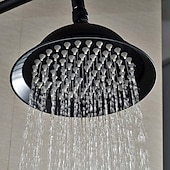 abordables Appareils de douche extérieurs-Ensemble de robinets de système de douche vintage mitigeur en céramique, pommeau de douche à effet pluie en laiton de 8 pouces avec douchette à main, baignoire murale antique et kit de douche salle de bain