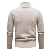 preiswerte Herrenpullover-Herren Pullover Fleece Pullover Pullover mit Viertelreißverschluss Gerippt Stricken Zip Strick Farbblock Troyer Halber Reißverschluss Basic warm halten Arbeit Freizeitskleidung Bekleidung Herbst