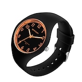 cheap Quartz Watches-SANDA  Womens Watches Casual Fashion Quartz Watch Waterproof Drop Resistant HD Digital Scale Display Women Clock 6056