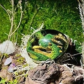 billiga trädgårdsskulpturer och statyer-lava drake ägg, drömkristall transparent drake ägg, drake ägg kristall, drake staty dekor, kristall transparent lava drake ägg harts handgjorda skulptur ornament souvenir