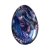 billiga trädgårdsskulpturer och statyer-lava drake ägg, drömkristall transparent drake ägg, drake ägg kristall, drake staty dekor, kristall transparent lava drake ägg harts handgjorda skulptur ornament souvenir