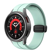 cheap Samsung Watch Bands-Watch Band for Samsung Galaxy Watch 7/6/5/4  40/44mm, Watch 5 Pro 45mm, Watch 6 Classic 43/47mm, Watch 4 Classic 42/46mm Silicone Replacement  Strap Magnetic Clasp Waterproof Adjustable Sport Band