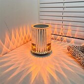 cheap Table Lamps-Crystal Table Lamp Rechargeable RGB With Remote Control 16 Color Changing For Bar Table Lamp Restaurant Decorative Night Lamp Home Lighting