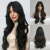 cheap Synthetic Trendy Wigs-Barbiecore Movie Wigs Blonde Highlight Wigs for Women 26 Inch Long Curly Synthetic Wigs Middle Part Blonde Highlights Hair Wigs Loose Wavy Wigs Heat Resistant