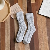 billige hjemmesokker-fleece sokker push for kvinner menn, varme myke fluffy sokker tykk kose sokk vinter jule sokker til kvinner