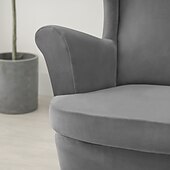 economico COPERTURA PRODURA E COPERCHIO SENZA ARGINE-copripoltrona elasticizzata con schienale alto copripoltrona bordeaux con fodera per cuscino di seduta copripoltrona con schienale alto in velluto spandex per sedia ikea strandmon