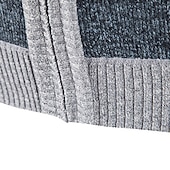 economico Maglioni Cardigan da uomo-Per uomo Cardigan Maglione Maglione da abito Maglione in pile A coste Maglia Corto Lavorato a maglia Color Block Regina Anna Top caldi Contemporaneo moderno Da tutti i giorni Per uscire Abbigliamento