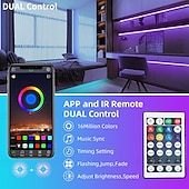 economico Controllo a distanza-HA CONDOTTO LA striscia di luce 15 m/20 m 50 piedi 65.6ft rgb cambiamento di colore ha condotto la striscia di luce kit con telecomando chiave ir44 per l&#039;illuminazione della camera da letto flessibile