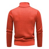 preiswerte Herrenpullover-Herren Pullover Fleece Pullover Pullover mit Viertelreißverschluss Gerippt Stricken Zip Strick Farbblock Troyer Halber Reißverschluss Basic warm halten Arbeit Freizeitskleidung Bekleidung Herbst