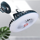 cheap Camping Lights-LED Camping Tent Light Outdoor Rechargeable Multifunctional Waterproof Fan Lamp Fishing Cooling Fan Lamp Portable Camping Light 3.7V