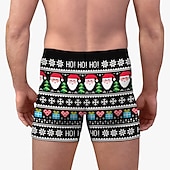 baratos Pijama de Natal-presente de Natal Boxer Curto Roupa Íntima Homens Natal Carnaval Baile de Máscaras Noite de Natal Natal Adulto Festa Natal