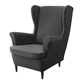 economico COPERTURA PRODURA E COPERCHIO SENZA ARGINE-copripoltrona elasticizzata con schienale alto copripoltrona bordeaux con fodera per cuscino di seduta copripoltrona con schienale alto in velluto spandex per sedia ikea strandmon