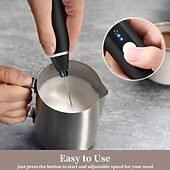 levne Kuchyňské spotřebiče-ruční napěňovač mléka se 3 hlavami šlehač na kávu pěnový mixér s USB dobíjecím 3 rychlostním elektrickým mini tyčovým mixérem na latte cappuccino vajíčko s horkou čokoládou