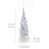 billige Dekorative lys-julelys dekorasjoner med led lys håndlaget tomte plysj nisse bedårende jule nisse ornament ferie hengt eller plassert dekorasjoner