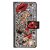 levne Pouzdra pro iPhone-Třpytivé pouzdro z umělé kůže pro iPhone 16, 15, Pro Max Plus, 14, 13, 12, 11, Pro Max Mini, SE, X, XR, XS Max, 8, 7, Plus – lesklý flipový kryt s přihrádkami na karty, celoplošná ochrana proti nárazům