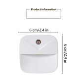 cheap Plug-in Night Light-Plug in LED Night Lights Motion Sensor Dusk to Dawn Bedside Lamp 1/3/6pcs EU US Plug Intelligent Light Control LED Night Light Home Bedroom Kitchen Dormitory Lighting